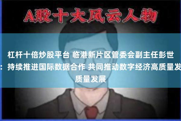 杠杆十倍炒股平台 临港新片区管委会副主任彭世权：持续推进国际数据合作 共同推动数字经济高质量发展