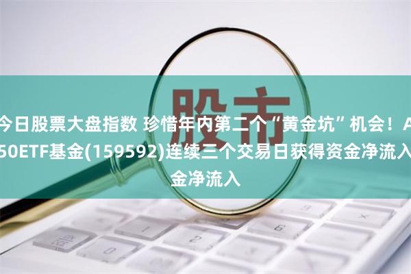 今日股票大盘指数 珍惜年内第二个“黄金坑”机会！A50ETF基金(159592)连续三个交易日获得资金净流入