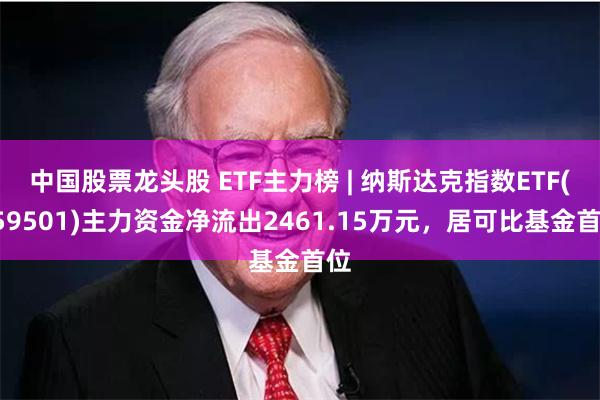 中国股票龙头股 ETF主力榜 | 纳斯达克指数ETF(159501)主力资金净流出2461.15万元，居可比基金首位